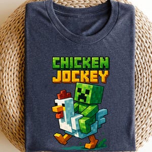 Chicken Jockey Shirt, Chicken Jockey, Video Game Shirt, Funny Gamer Shirt, Gamer Gift Shirt