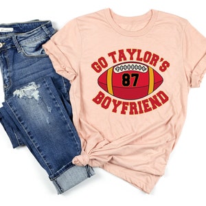 Go Taylor's Boyfriend Sweatshirt, Travis Kelce Sweatshirt, Game Day Sweater, Funny Football Sweatshirt, Football Fan Gift Shirt image 5