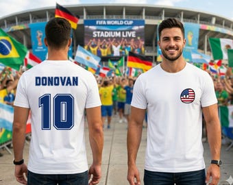 Custom World Cup T-shirts, Personalized Name Shirts, Custom Name Number, Your Team Jersey