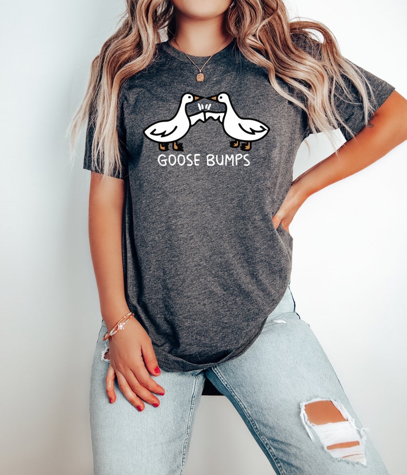 Goose Bump Sweatshirt, Silly Goose Sweater, Funny Goose Sweatshirt,Greetings Sweater, Gift for Goose Lover,Goose Bump Hoodie,Gift for Couple image 6