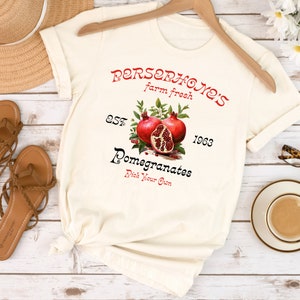 90s Persephone's Pomegranates Vintage Bookish Shirt, Retro Funny Bookish Shirt, Light Academia ,Greek Goddess ,Greek Mythology Graphic Tee zdjęcie 7