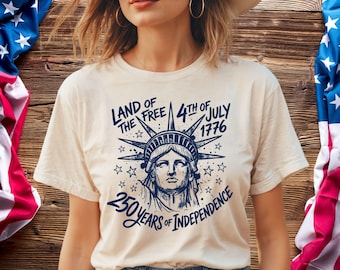 Retro 4th of July Statue of Liberty Shirt, Independence Day Apparel