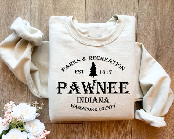 Retro Pawnee Indiana State Sweatshirt, Retro Pawnee Indiana Unisex Shirt ,Great for Men and Women Sweatshirt ,Pawnee Shirt, Parks & Rec