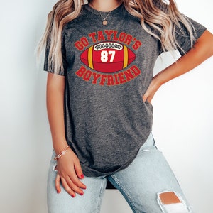 Go Taylor's Boyfriend Sweatshirt, Travis Kelce Sweatshirt, Game Day Sweater, Funny Football Sweatshirt, Football Fan Gift Shirt image 3