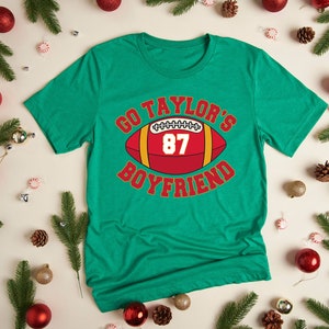 Go Taylor's Boyfriend Sweatshirt, Travis Kelce Sweatshirt, Game Day Sweater, Funny Football Sweatshirt, Football Fan Gift Shirt image 7