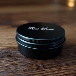 Personalized Gift Metal Tin Box, Small Engraved Tin Box, Personalized Black Aluminum Can,  Travel Gifts, Custom Engraving, Special Gift