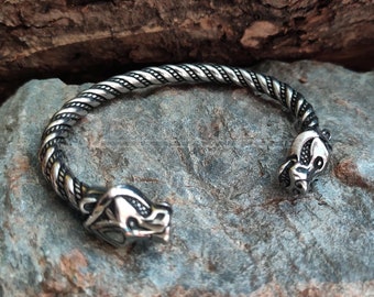 Viking Bear armband, Bear arm ring, Viking eed ring, Berserker armring, Viking sieraden, Scandinavische eed ring, roestvrij staal