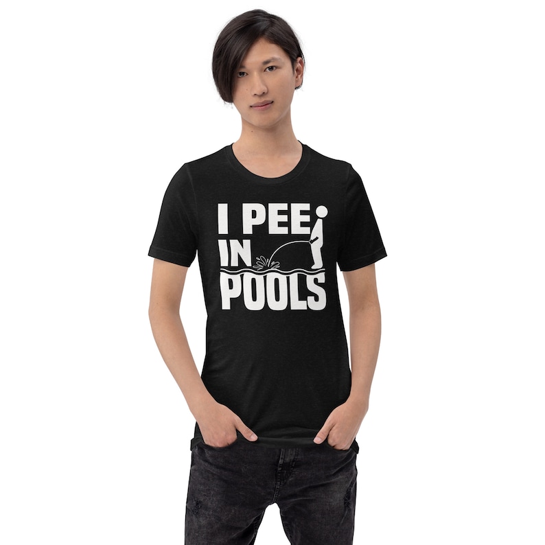 I Pee in Pools Tshirt Swimming Shirt Shameless Tee Etsy