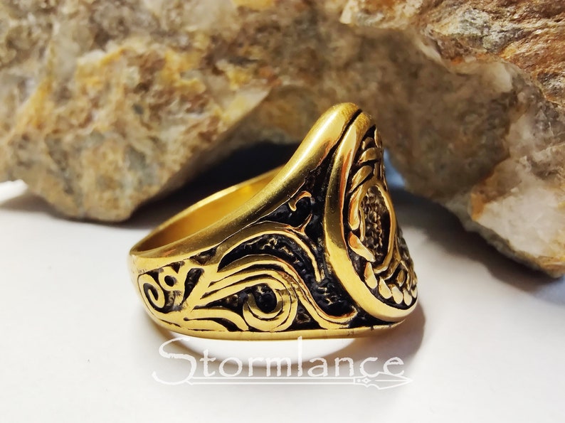 Slver Yggdrasl Rng Men, Tree Of Lfe Men Rng, Handmade Sgnet Rng