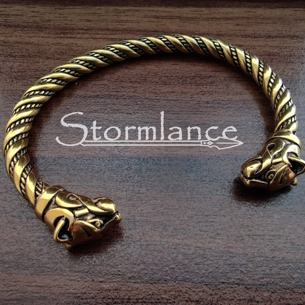 Freya Arm Ring, Freyja Bracelet, Viking Oath Ring, Freyja Armring, Viking Jewelry, Scandinavian Oath Ring, Freya Cats, Stainless Steel