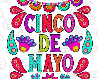 Cinco de Mayo PNG Sublimation Mexican Fiesta Hand Drawn Digital Download|Fiesta Lover PNG|Fiesta Life PNG|Cinco De Mayo Printable Taco Nacho