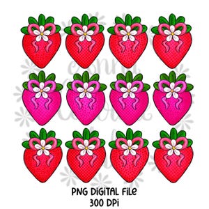 Strawberry PNG Red Strawberry Festival Shirt PNG Digital Download Sublimation Trendy Strawberry Shirt Design for Her Printable Strawberry