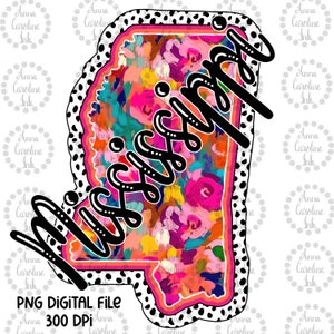 State PNG Mississippi PNG Decals State Digital Download Car Decal Printable Mississippi Sublimation Dalmatian Design for Shirt Flag Mug