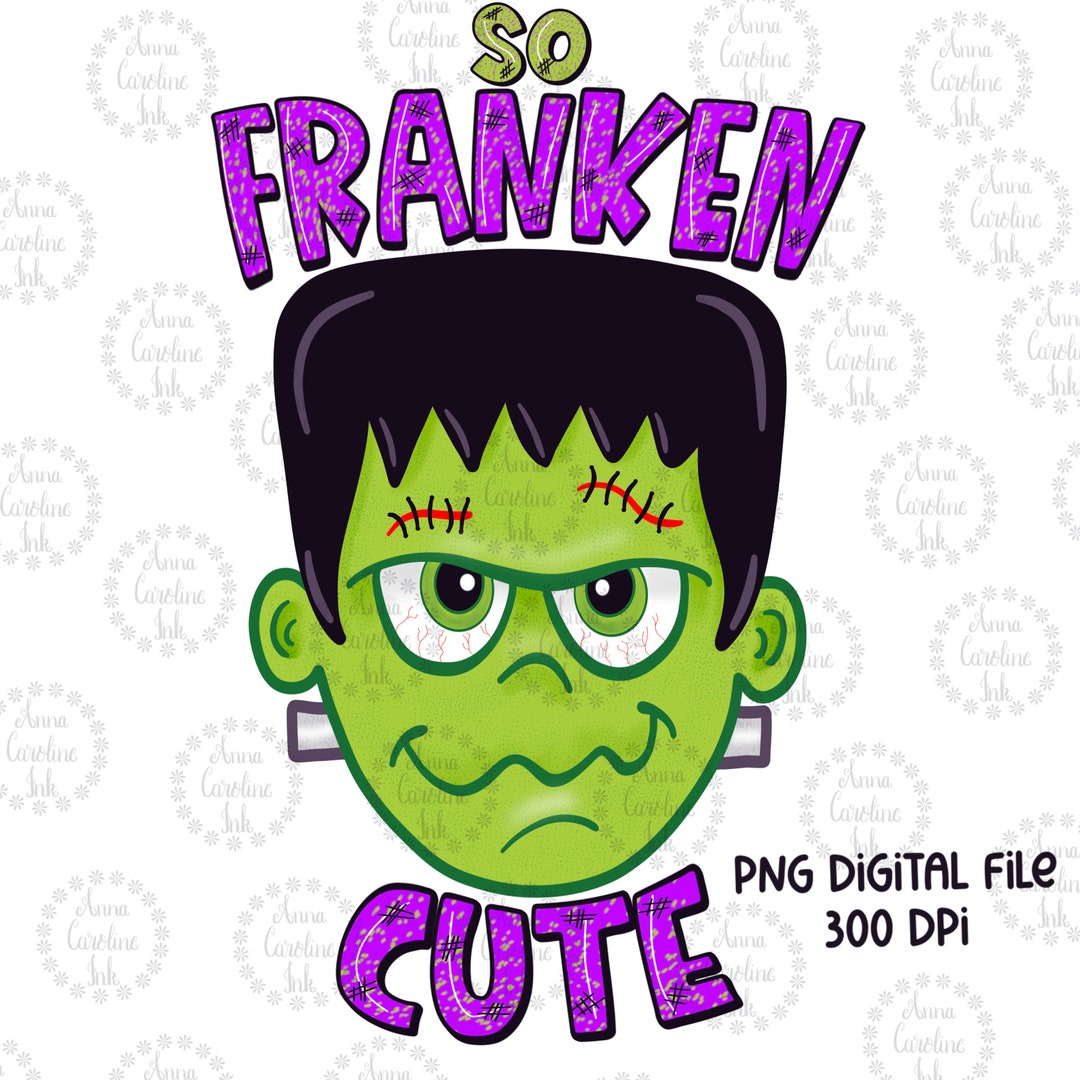 Frankenstein PNG Halloween Monster Digital Download Funny Halloween Kid ...