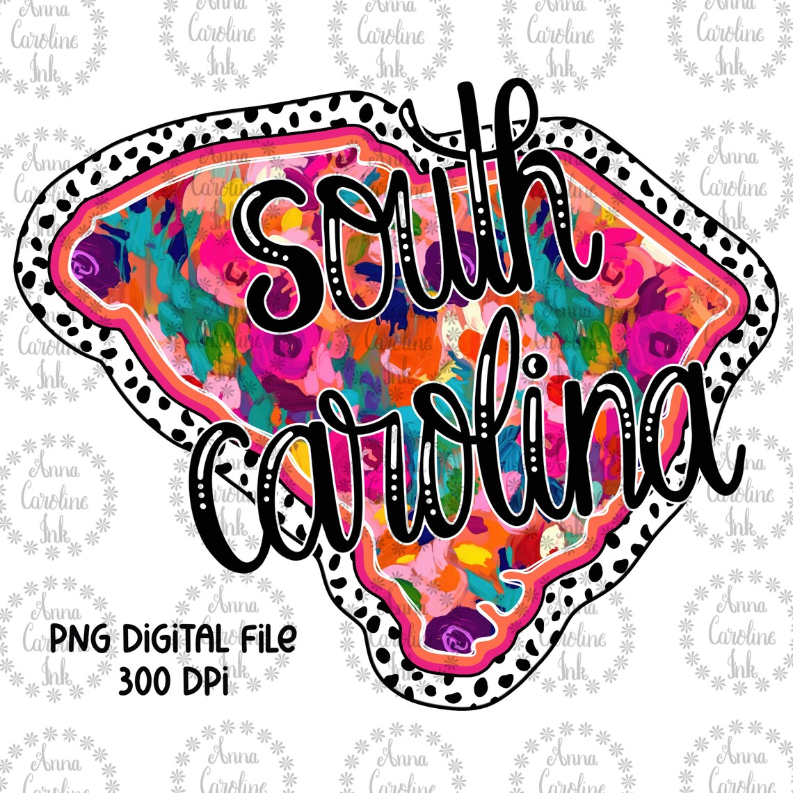State PNG South Carolina PNG Decals State Digital Download Car Decal ...