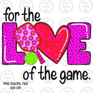 Pickleball PNG Digitale Datei Druckbare Sublimation Design Pickleball Liebhaber Geschenk Lustiges Pickleball Shirt Design Für die Liebe zum Spiel DTF