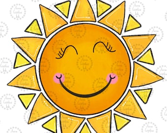Summer Sunshine PNG for Sublimation|Sunshine Clip Art| Sunshine Tshirt Design for Heat Transfer|Happy Sunshine PNG|Kids Beach Sunshine PNG