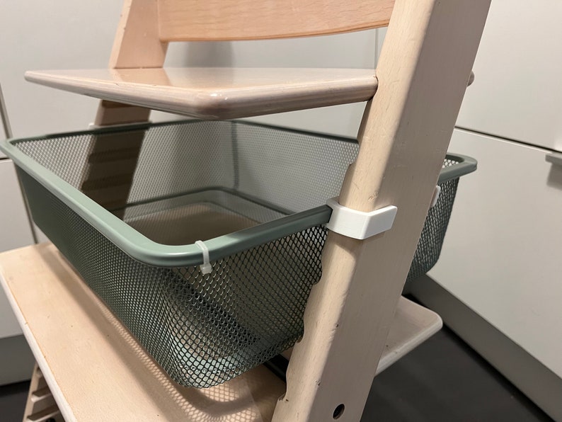 Stokke Tripp Trapp Ikea Trofast adaptateur panier métallique V2 un crochet offert image 3