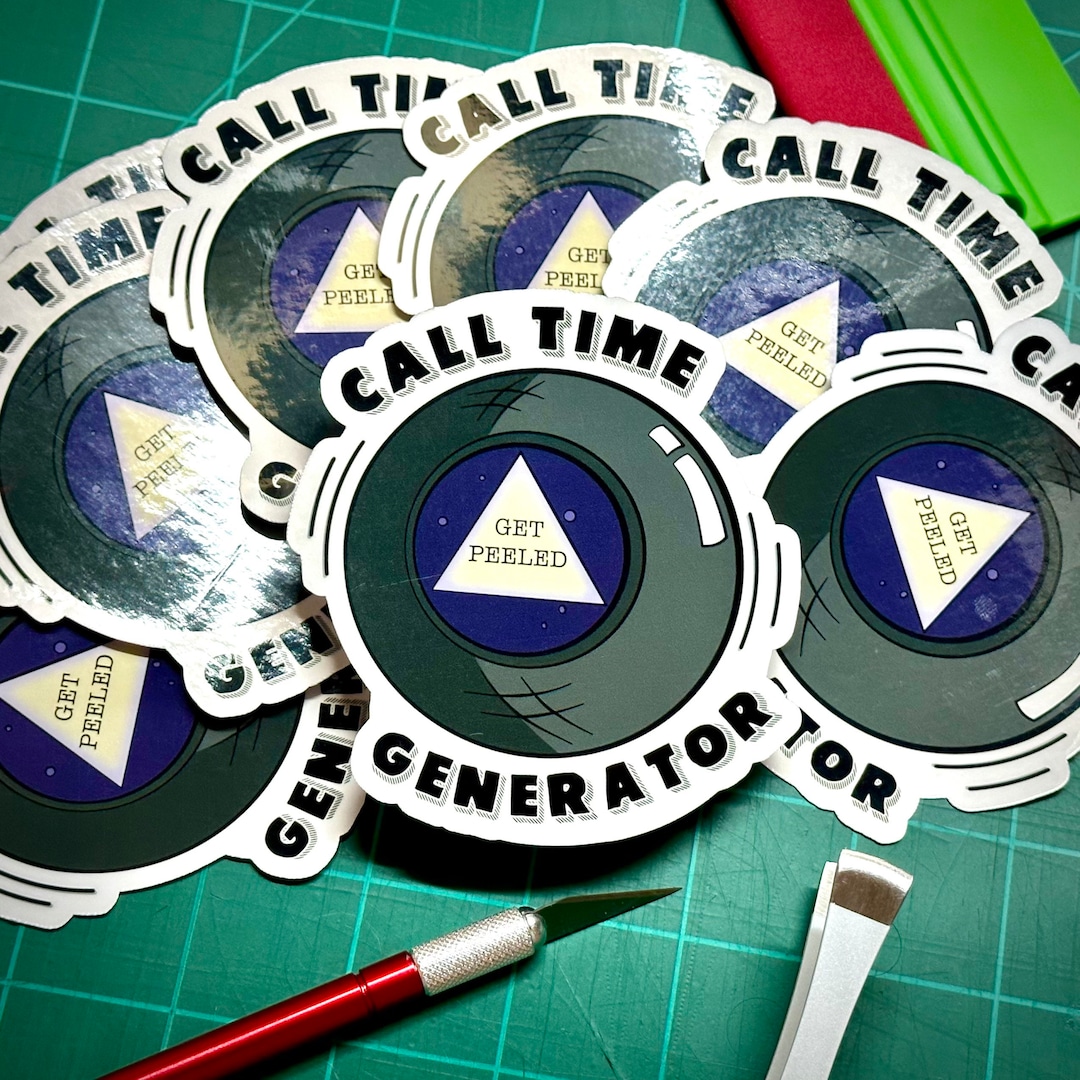 Call Time Generator - Sticker - Etsy