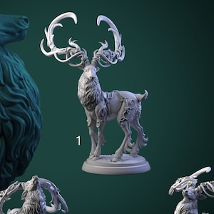 Magic Deer Set | Prairie Legends | Resin 3D Printed Miniature | White Werewolf Tavern | DnD