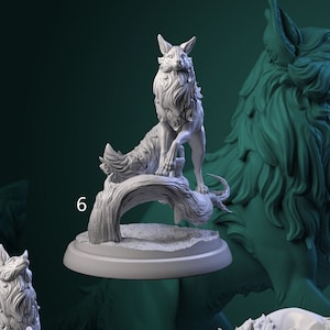 Magic Fox Set | Prairie Legends | Resin 3D Printed Miniature | White Werewolf Tavern | DnD