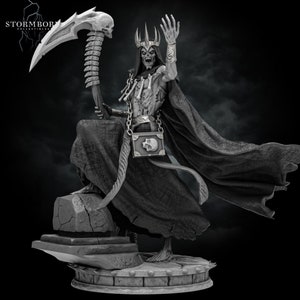 Gothric the Decayed | Lich Lord Necromancer | Undead | 32mm or 75mm scale | Resin 3D Printed Miniature | DND | Stormborn Collectibles