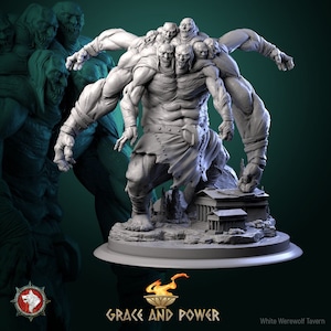 Hecatoncheires Set | Grace and Power | Resin 3D Printed Miniature | White Werewolf Tavern | RPG | D&D | DnD