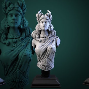 Ariadne | Bust | Resin 3D Printed Miniature | White Werewolf Tavern