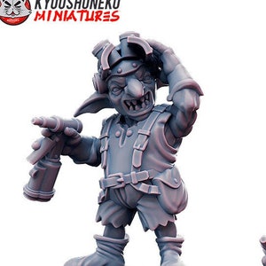 Space Goblins Rigger | Gretchins | Greenskins | Resin 3d printed miniatures | Kyoushuneko