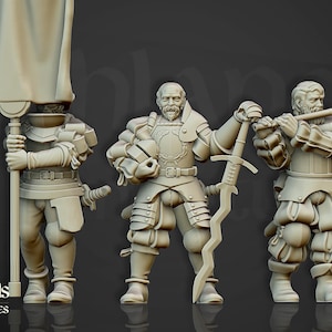 Landsknecht Command Group | Sunland, Empire of the Sun | Highlands Miniatures