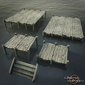 Modular Pier Terrain Set | Pirates of the Eastern Seas | MESBG | The Printing Goes Ever On