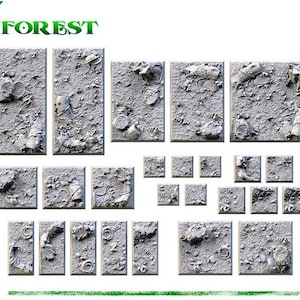 Forest Bases (Square) | 8K Resin | Txarli Factory