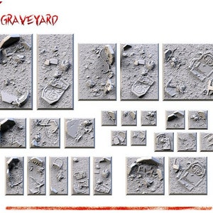 Graveyard Bases (Square) | 8K Resin | Txarli Factory