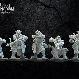 Mongobbo Bowmen on foot |Greenskins | Infernal Dwarves | Lost Kingdom Miniatures |