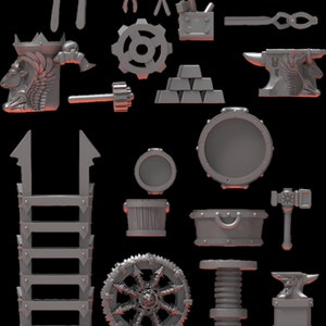 Accessories Kit | Infernal Dwarves | Lost Kingdom Miniatures