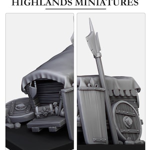 Gallia Filler - Weapons Cart | Gallia, the Medieval Kingdom | Highlands Miniatures