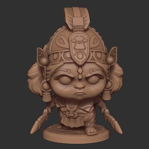 Chibi Ix Chel | Mayan Gods | Multiple Scales | Resin 3D Printed Miniature | Limelight Miniatures
