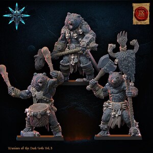 Werebears - Command Group | Warriors of the Dark Gods | Lost Kingdom Miniatures