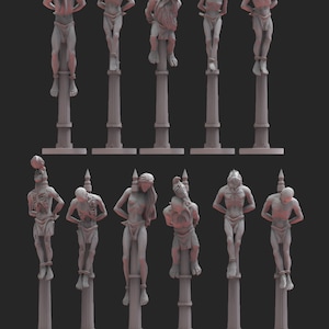 Impaled Prisoners | Infernal Dwarves | Lost Kingdom Miniatures