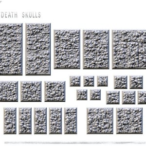 Skull Bases (Square) | 8K Resin | Txarli Factory