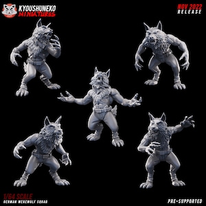 WW2 German Werewolf Unit | Resin 3D Printed Miniature | Kyoushuneko