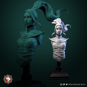 Air Master | Bust | Resin 3D Printed Miniature | White Werewolf Tavern