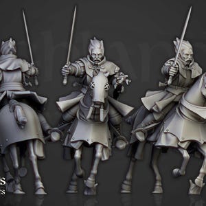 Charging Mounted Battle Mage | Sunland, Empire of the Sun | Highlands Miniatures