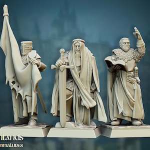 Crusader Command Group | Gallia, the Medieval Kingdom | Highlands Miniatures