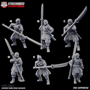 Mujeres lanceras japonesas / Onna Bushi Naginata / Kyoushuneko /