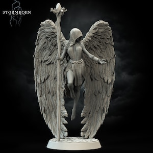 Althea, Angel of Mending | Large Model | 32mm or 75mm scale | Resin 3D Printed Miniature | DND | Stormborn Collectibles