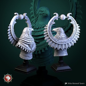 Ayalau de Aarakocra-priesteres | Buste | 3D-geprinte harsminiatuur | Taverne Witte Weerwolf