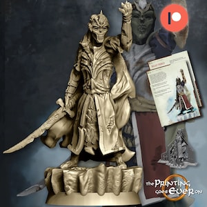 Wight Prince | The Barrow Valley | Resin 3D Printed Miniatures | Table Top Gaming | Rpg | D&D | Mesbg | The Printing Goes Ever On
