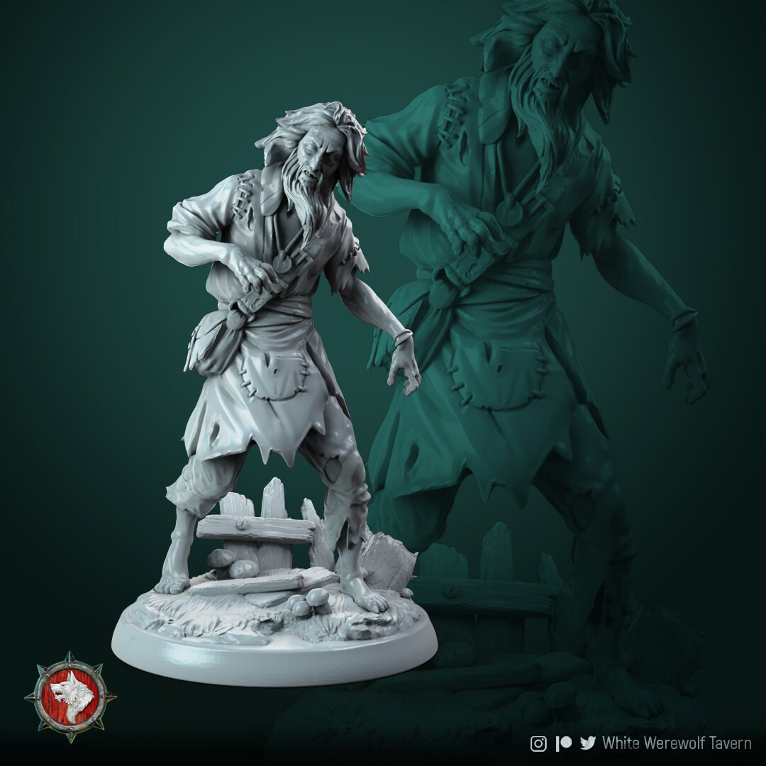Mad Miller | Resin 3D Printed Miniature | White Werewolf Tavern | DnD