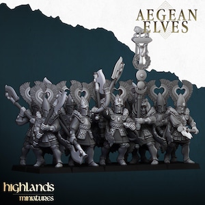 Aegean Elves Nemean Lions | Highlands Miniatures